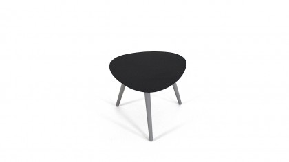 Alu Beistelltisch Kidney 48 cm - anthrazit