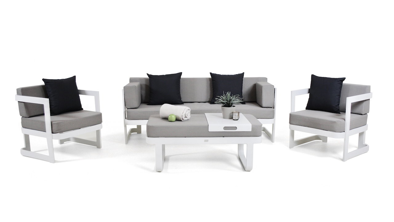 Gartenmobel Gartengarnitur Essgruppe Gartenset Sitzgruppe Alu