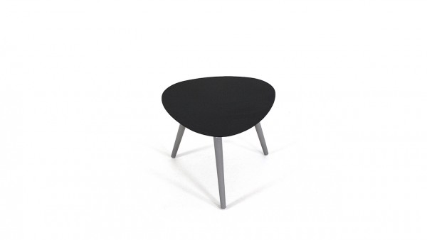 Alu Beistelltisch Kidney 48 cm - anthrazit