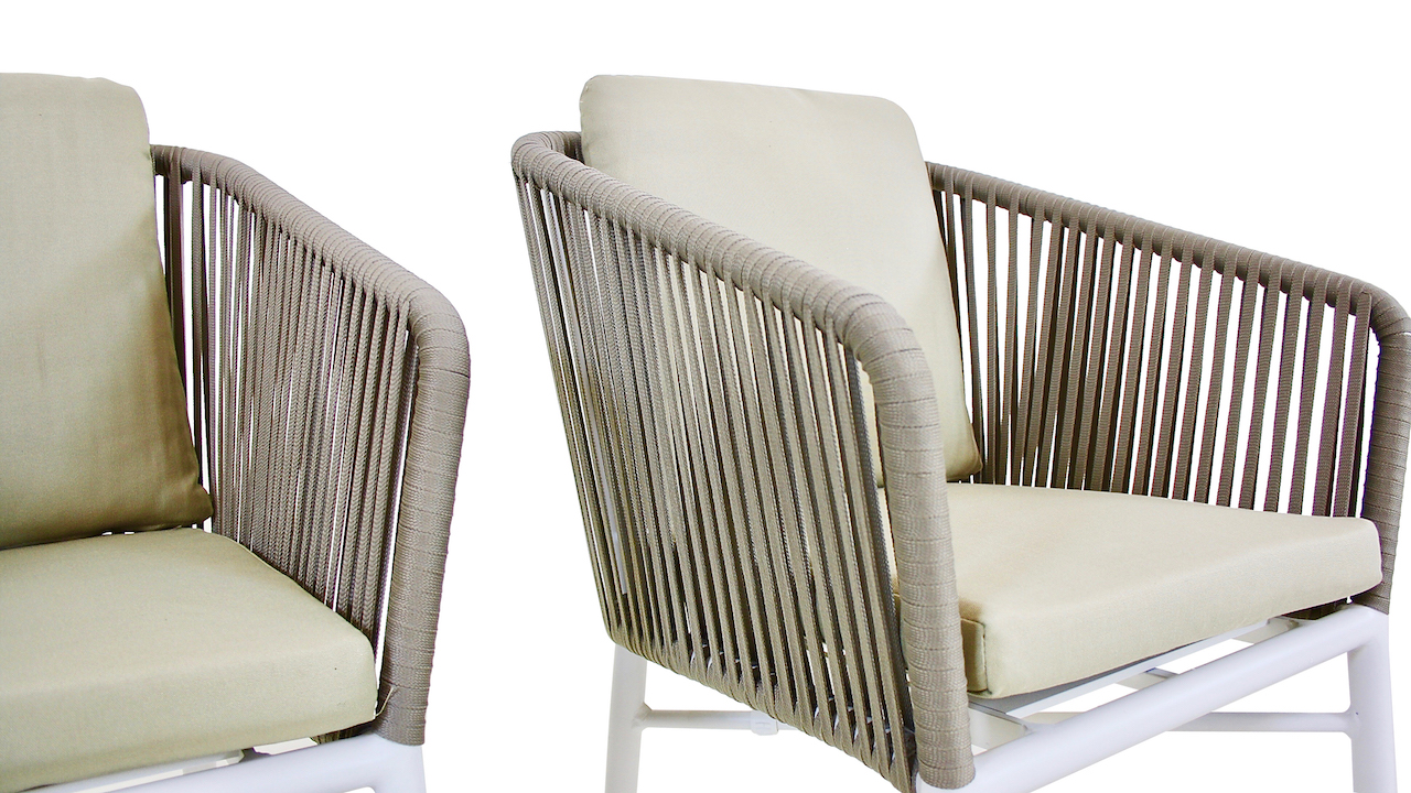 Rope Stuhl U, 2 Stück | Living-Zone Gartenmöbel | LIVING-ZONE