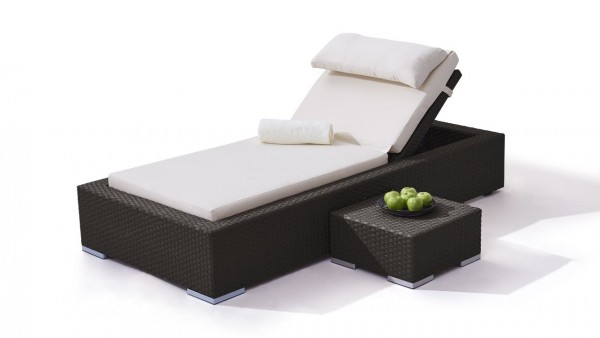 Polyrattan Liege Smoop - anthrazit