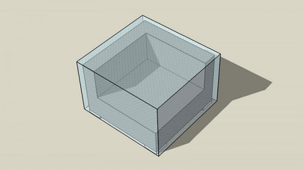 Abdeckplane Cube Ecksofa 90 cm