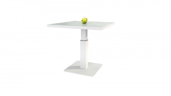 Aluminium bistro dining table, 70 cm - anthracite