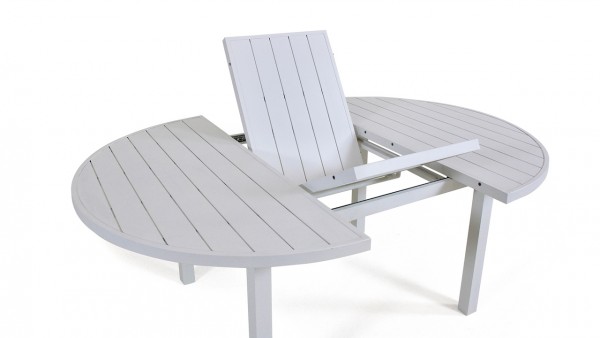 Alu Esstisch Ausziehbar 145 197 Cm Rund Living Zone Gartenmobel
