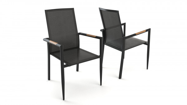 Alu chaise Tex T - anthracite