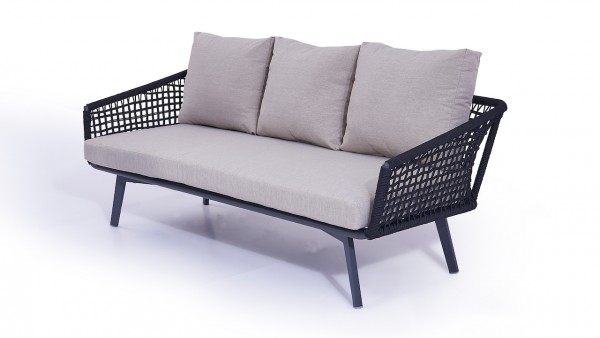 canapé Rope Diva 196 cm - noir