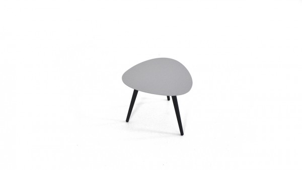 Alu Beistelltisch Kidney 48 cm - seidengrau