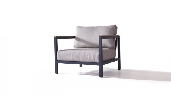 Alu Plaza Sessel 90 cm - anthrazit
