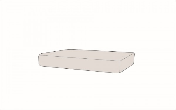 Silva Sitzauflage 120x73 cm - crema