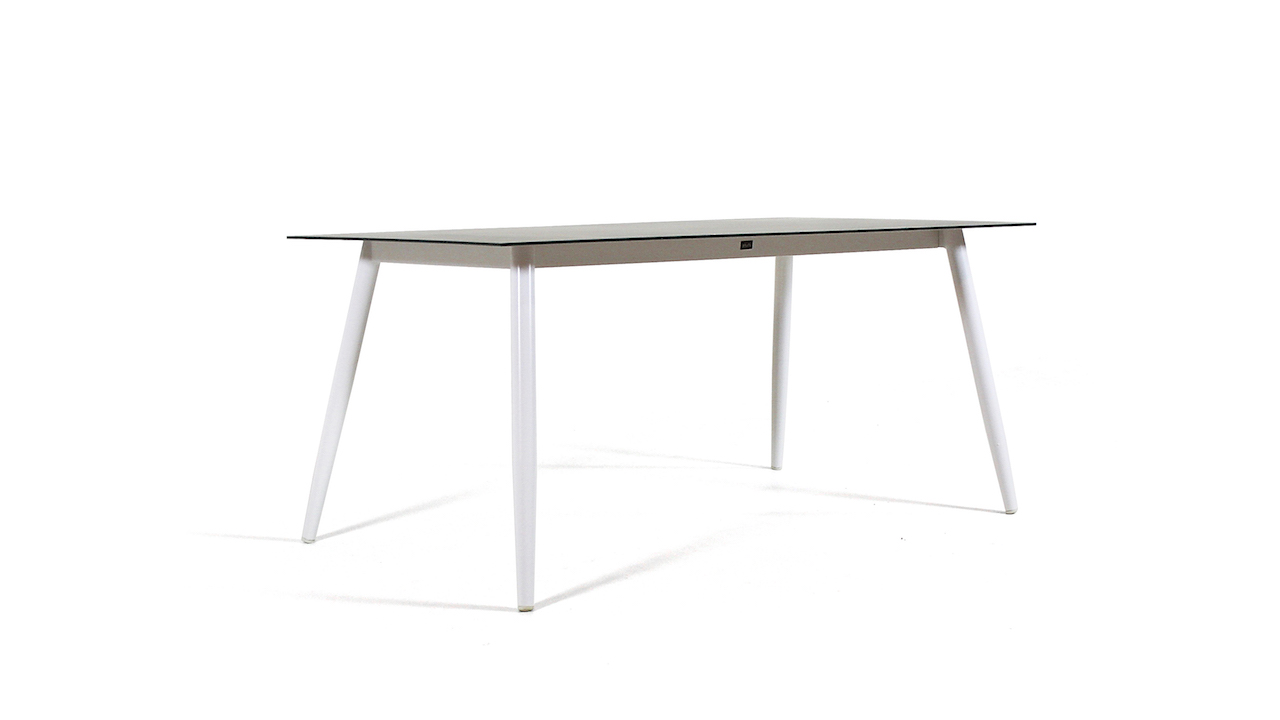 Alu Esstisch Milchglas Weiss Hochqualitative Gartenmoebel Living Zone
