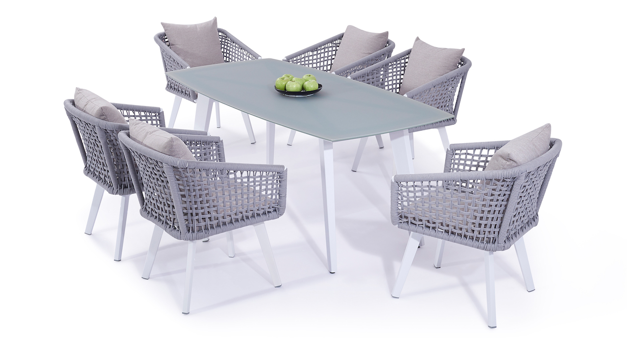 Alu Essgruppe Centauri 6 | Living-Zone Gartenmöbel | LIVING-ZONE