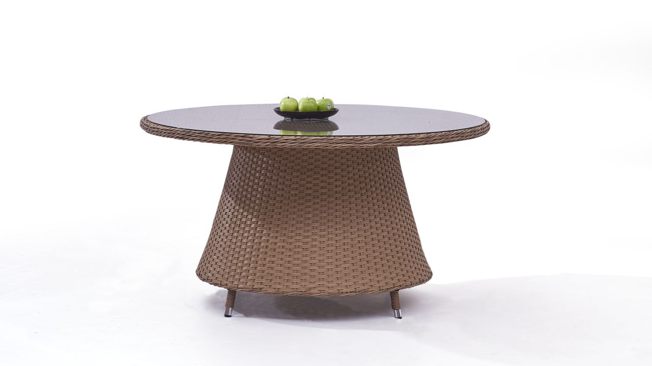 Polyrattan Esstisch Klassik 140 Cm Rund Living Zone Gartenmobel Living Zone