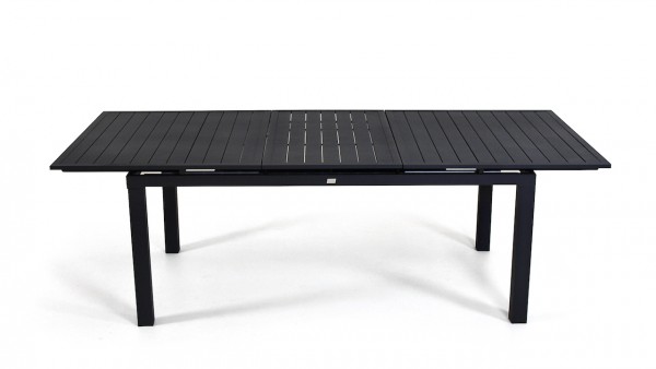 Aluminium dining table extendable 180/240 cm - anthracite