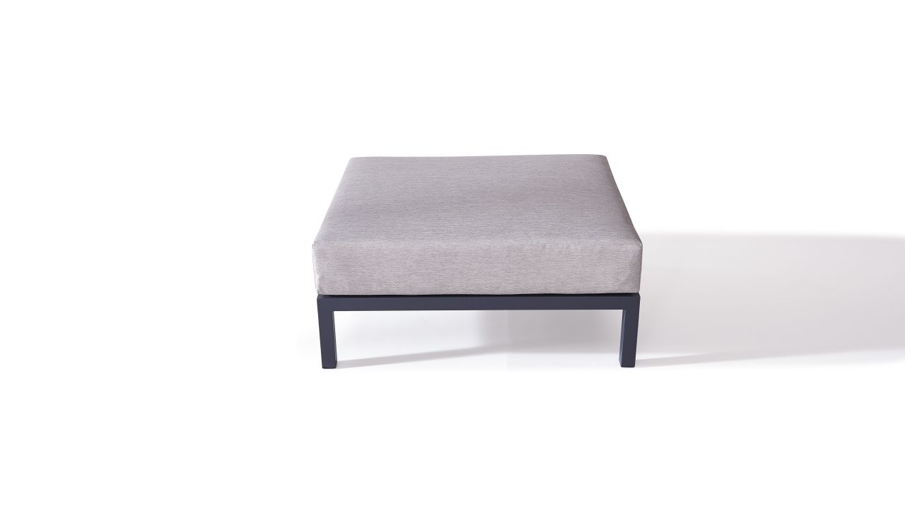 Alu Plaza Hocker 78 cm anthrazit Aluminium Lounge Modul in Anthrazit Alu Plaza Hocker 78 cm anthrazit Aluminium Lounge Modul in Anthrazit