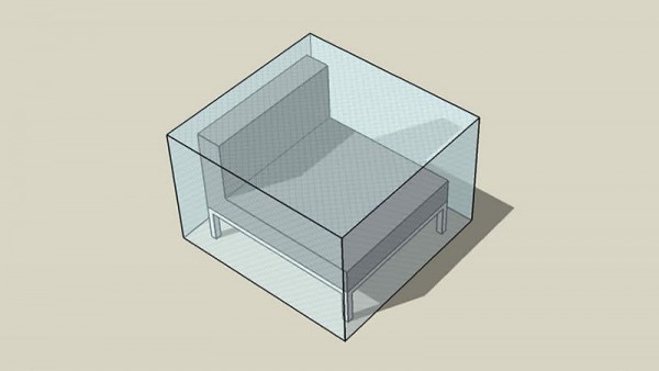 Abdeckplane Silva Mittelsofa