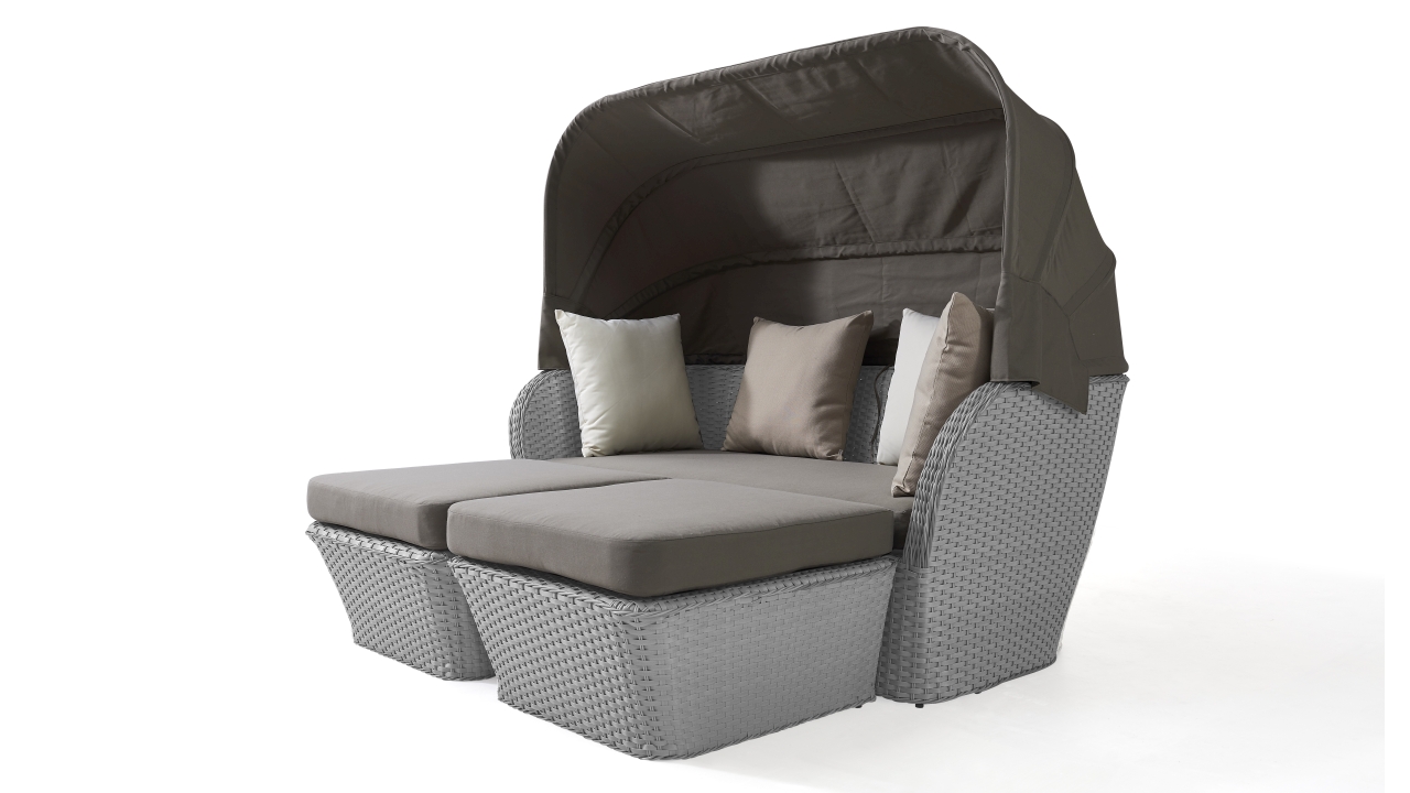 Strandkorb Cuxhaven In Braun Braun Comfort Xxl Design Polyrattan