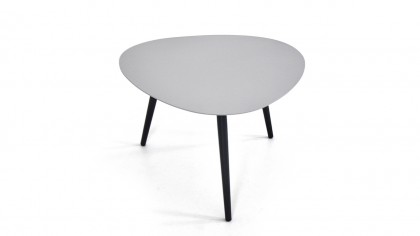 Alu Beistelltisch Kidney 65 cm - seidengrau