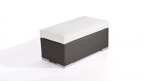 Polyrattan Cube Hocker 45 cm | Living-Zone Gartenmöbel | LIVING-ZONE