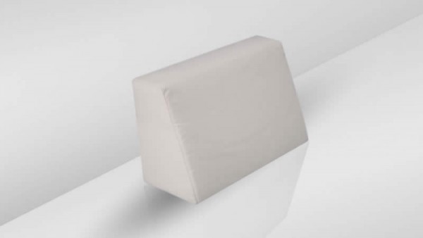 Cube coussin dorsal 75 cm - crème