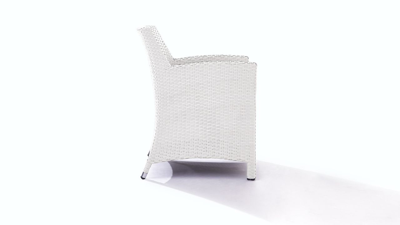 Polyrattan Stuhl Mulee, 2 Stück satiniert | Living-Zone ...