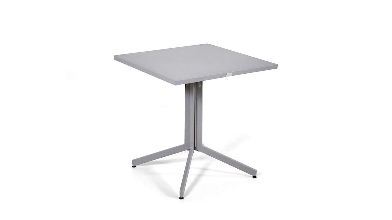 Alu Bistro Esstisch, 70 cm - seidengrau - Aluminium Gartenmöbel Bistro Esstisch in Seidengrau Alu Bistro Esstisch, 70 cm - seidengrau - Aluminium Gartenmöbel Bistro Esstisch in Seidengrau