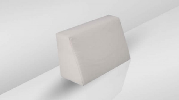 Cube coussin dorsal 60 cm - crème