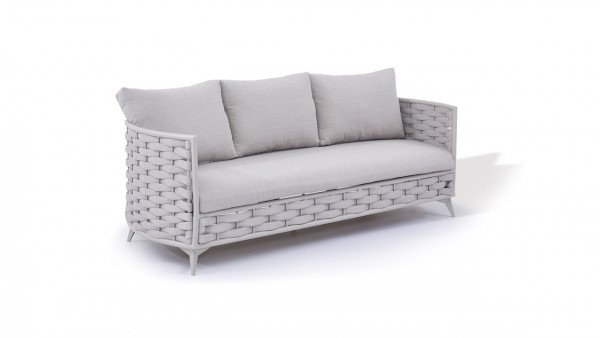 Rope sofa coco 209 cm - silk grey